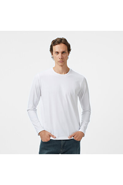 Nautica Men's White Classic Fit Long Sleeve T-Shirt