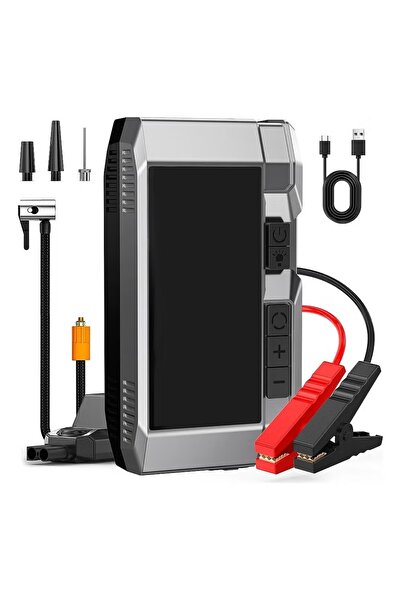 AGD Fast Car Starter with Air Pump, Emergency Light, Multipurpose