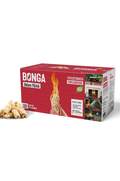 BONGA Odun Yünü Tutuşturucu – 150 Adet 2 Kg
