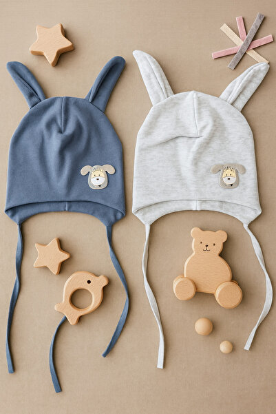 greenmoss 100% cotton twin baby beanie