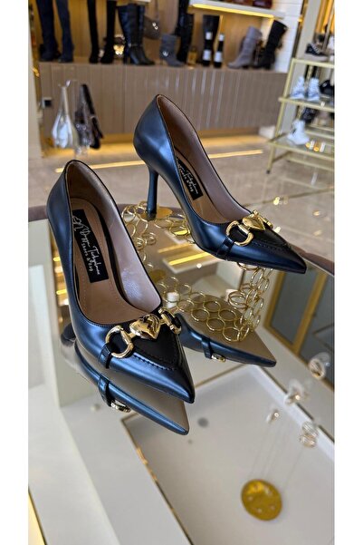 DUYGUSHOESBAG Imported Women's Stiletto with Heart Accessories