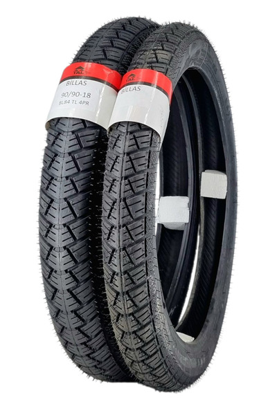 Billas 90/90-18 VE 275-18 TL (TUBELESS - DUBLEKS) BL084 MOTOSİKLET LASTİĞİ TA...