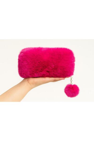 TALMİRA Plush Makeup Bag, Pen Bag