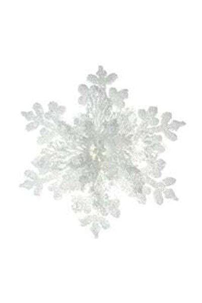 SHOPIENS Christmas decoration, star, white and brown, 12 cm, D261405