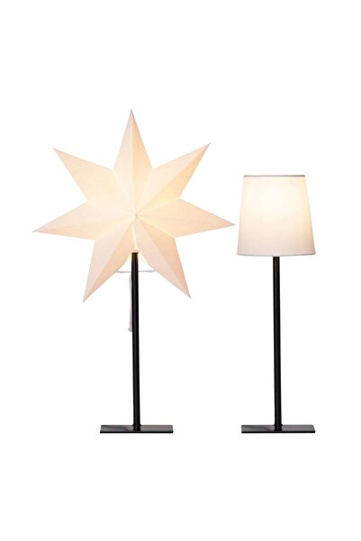 Eglo Frozen star table lamp 410306 — 2 shades, 1×E14, H 55 cm, metal + paper, mains powered