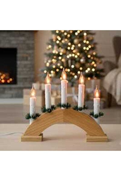 HOFF Christmas tree decoration, 85 LEDs, warm light, Hoff, 5.1 W, metal, H 40 cm, battery-powered