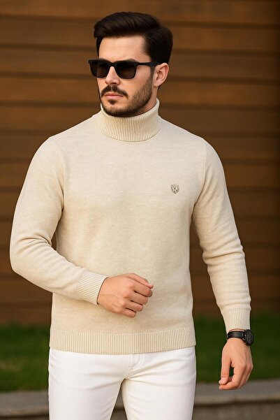 KEMAL EKİNCİ balıkçı yaka çelik örgü kazak