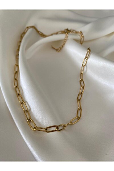 Velora Accessories Steel Chain Ring Model Necklace