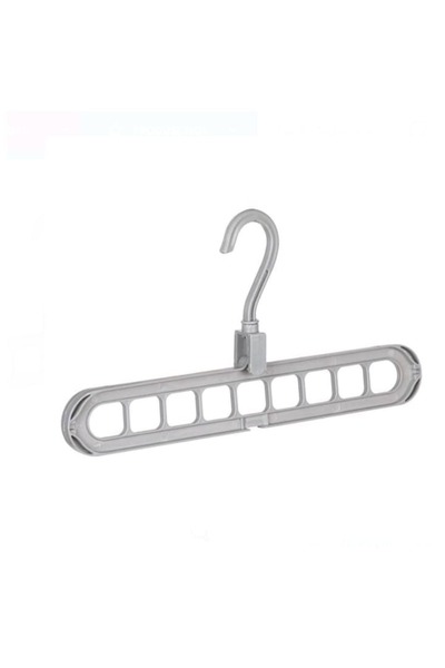 HYVESTO Organizator Umerase Gri cu 9 Sloturi, Economisire Spatiu Dulap, Suport Vertical pentru Umerase