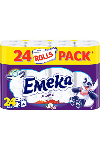 EMEKA Hartie igienica Paradise, 3 straturi, 24 role