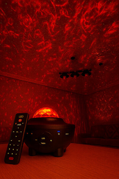 Silmaril Dekoratif 30 Modlu Bluetooth Hoparlörlü TümMekana 3DIşık Ve Lazer Sa...