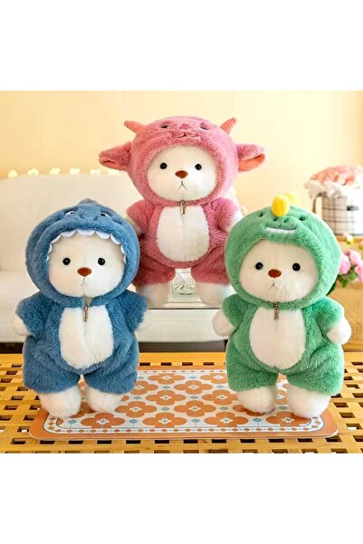 NUREYY AKSESUAR kostümlü pufy peluş büyük boy 40 cm elbise çıkarılabilir