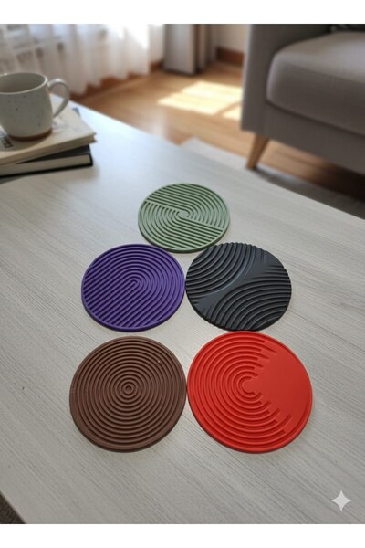 Reoona 5-Piece Colorful Coasters