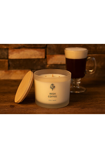 COLLECTİON Irish Coffee soy wax scented candle, 27h burn time, 3 wicks, Pepco Home – intense premium aroma