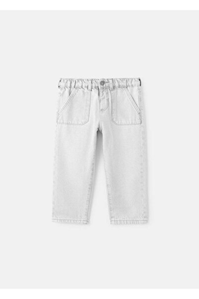 MANGO Baby Beli elastik düz jean