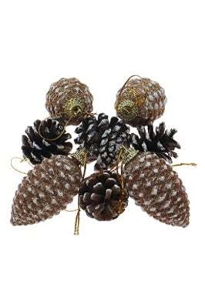 SHOPIENS Christmas decoration stocking, white & silver, SDJ202416W, 10.5x15.5x2 cm