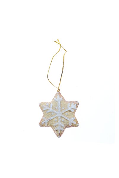 SHOPIENS Christmas decoration D239679, star, terracotta, 7 x 1.5 x 7 cm