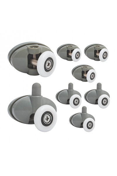 MSW Set of single 23 mm rollers for oval shower cabins