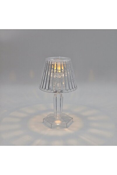 HOFF Lampă decorativă transparentă cu 1 LED, lumină caldă, înălțime 11,5 cm, ...