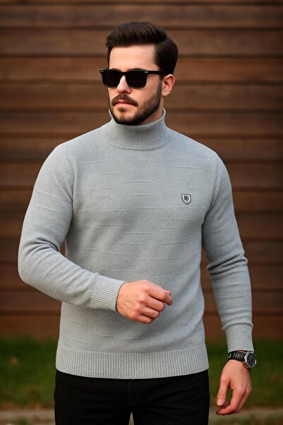 KEMAL EKİNCİ balıkçı yaka çelik örgü kazak