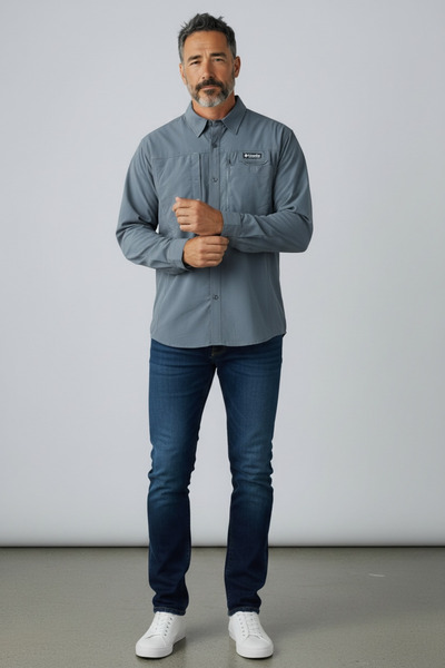 Butik Clmb Full Stretch Fabric Quality Double Pocket Transitional Shirt