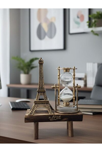 Liva Home Ev Aksesuarları EYFEL KUM SAATİ DEKORATİF BİBLO