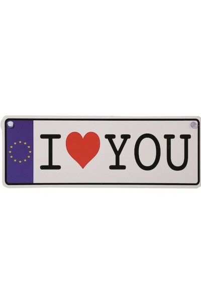 OOTB OOTB license plate, I Love You