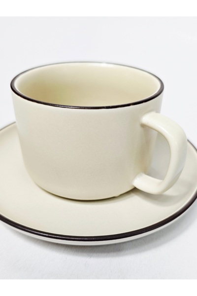 Casalina 2-piece set Cup with saucer, ceramic 200 ml, latte