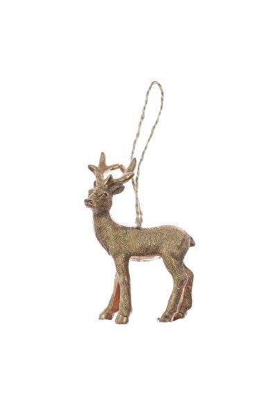 SHOPIENS Christmas decoration reindeer, gold, 6 x 3 x 10 cm, D2422132