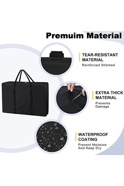 Explore Land Heavy-Duty Storage Bag for Foldable/Zero-Gravity Chairs, Black