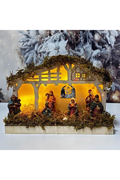 HOFF Decorațiune de Crăciun pentru casă, 5 LED-uri, lumină caldă, H 19,2 cm, ...