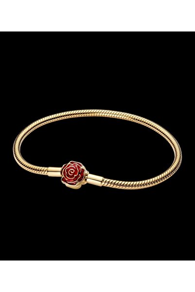 Lovecharm Gold Renk Güzel ve Çirkin Büyülü Gül Sallantılı Bileklik