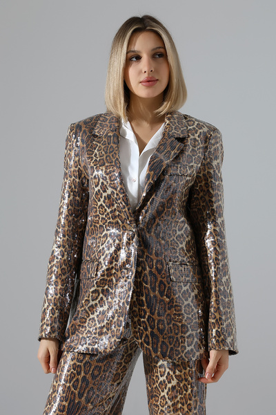 Thil Women's Shoulder Shoulder Pad Layered Stylish Blazer Jacket 2461-Thl