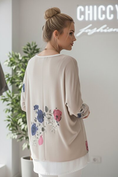 Chiccy Ιταλικό μπεζ με μακρυμάνικο μοτίβο με λεπτή λαιμόκοψη, σετ δύο τεμαχίων, αμάνικο χτενισμένο βαμβακερό πλεκτό μπλουζάκι 70 60