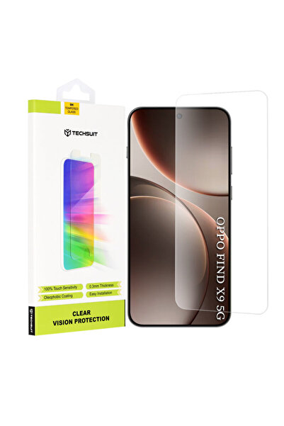Techsuit Protector de ecran din sticlă transparentă Clear Vision pentru Oppo Find X9