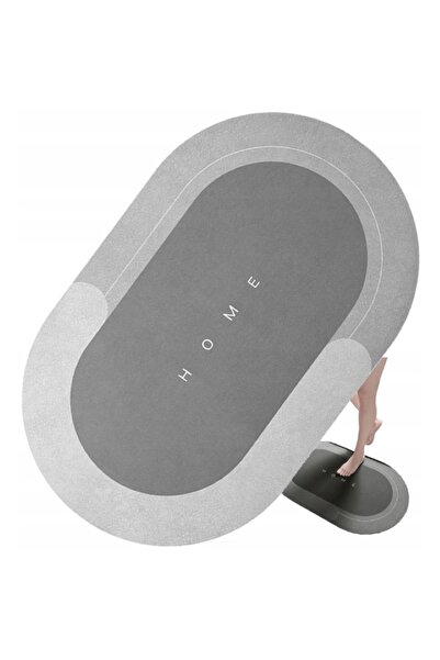 TrendyLux Absorbent Bath Mat 40×60 cm, Anti-Slip, Quick Drying, Soft Touch, Gray