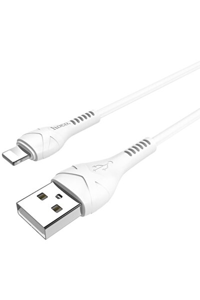 Hoco X37 USB към Lightning кабел за данни и зареждане, 1 м, бял