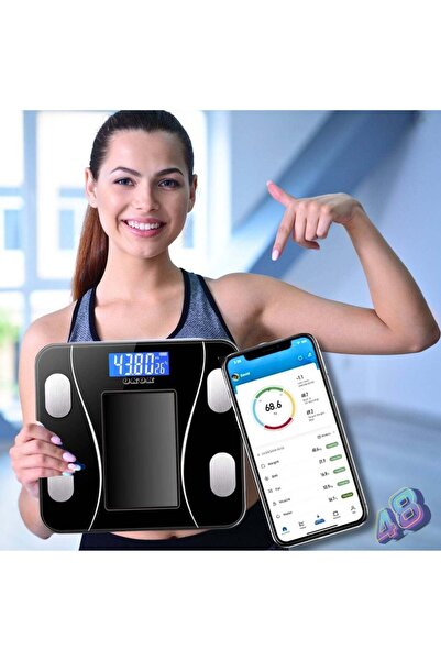 SokShop Cântar inteligent BodyPRO cu aplicație BMI și Bluetooth