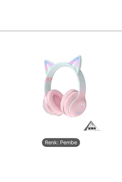 XİRA Kedi Kulalık Pro 5.3 Akıllı Rgb led detaylı Bluetooth kablosuz kulaklık çocuk oyuncu