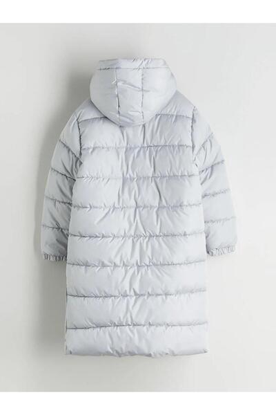 LC Waikiki cu glugă Palton puf pentru fete (W5)