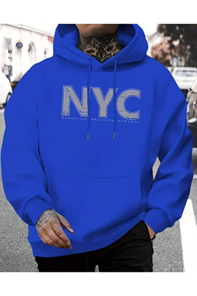 caddekombin cu glugă Hanorac cu imprimeu Nyc