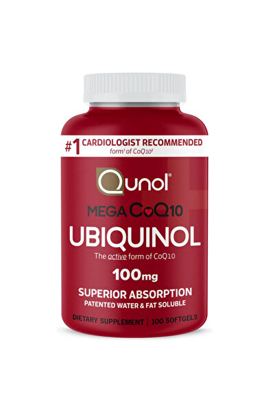 Qunol Ubiquinol CoQ10 100mg, Ubiquinol - Active Form of Coenzyme Q10, Antioxi...