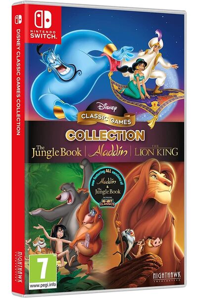 Nintendo Switch - ديزني الكلاسيكية علاء الدين والأسد الملك وكتاب الأدغال جديد...