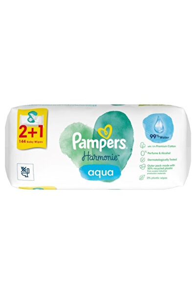 Pampers Pampers baby wipes, Harmonie Aqua, Alcohol-free, Fragrance-free, 3x48...
