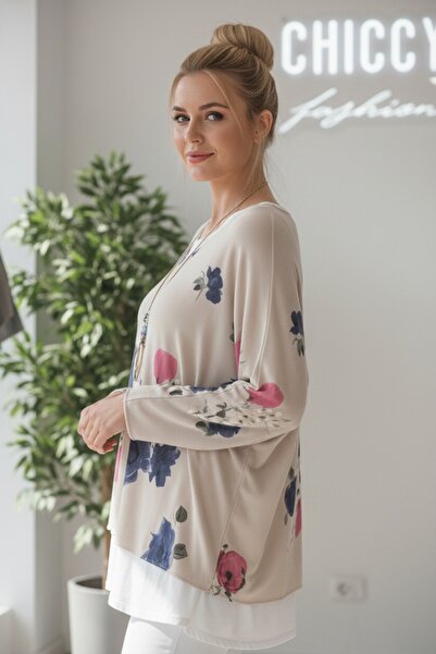 Chiccy Ιταλικό μπεζ με μακρυμάνικο μοτίβο με λεπτή λαιμόκοψη, σετ δύο τεμαχίων, αμάνικο χτενισμένο βαμβακερό πλεκτό μπλουζάκι 70 60