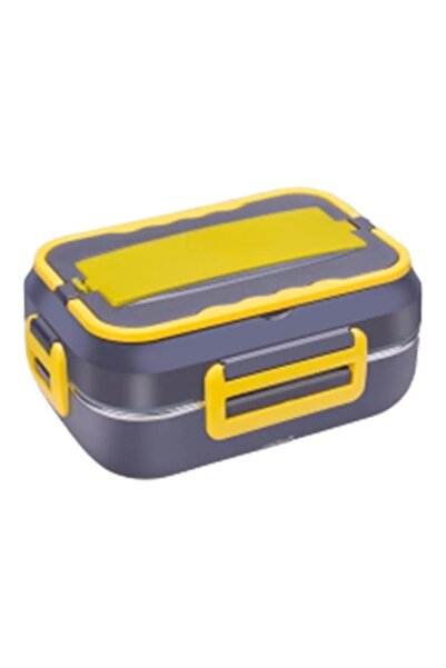 SokShop Electric lunch box food heater, portable, black, 19.8x11.6x26.8cm, 1.5L capacity