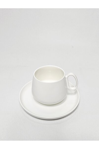 Casalina 2-piece set of cup and saucer, ceramic, white, 200ml