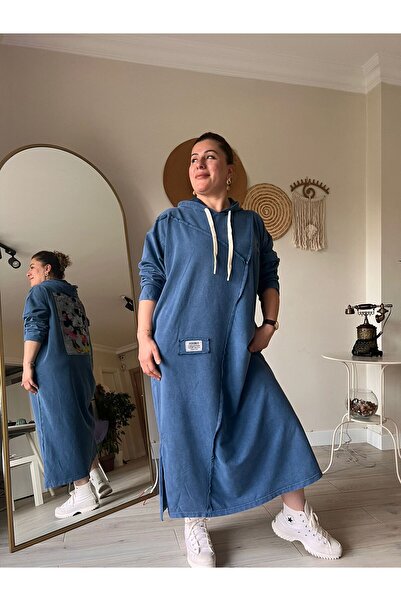 MJORA 100% Cotton 2-Thread Oversized Miki Printed Dress