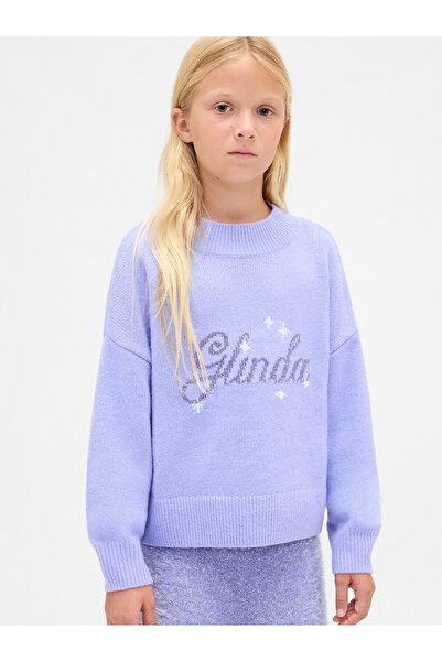 GAP Kız Çocuk Açık Mavi Wicked CashSoft Relaxed Kazak