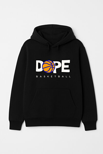 CALKARCOLLECTION سويت شيرت (هودي) من Dope Ball Basketball للجنسين بغطاء رأس